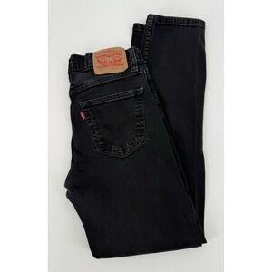 Levis 511 Jeans Mens 32x34 Black Slim Fade Fit American Denim Pants